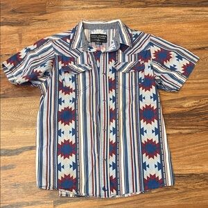 Cody James Boys XL Short Sleeve Pearl Snap